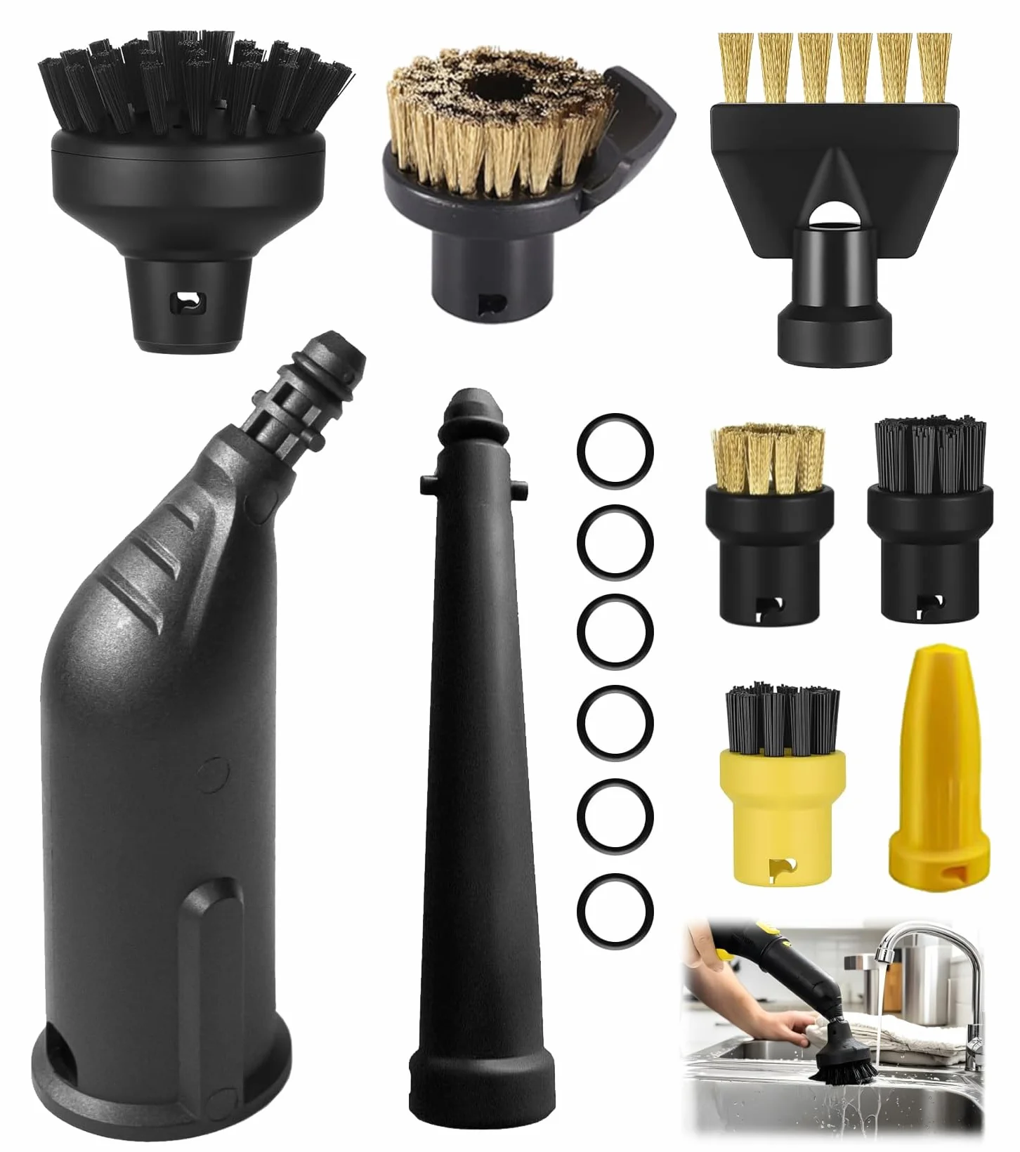 Kärcher SC1 SC2 SC3 SC4 SC5 accessoires nettoyeur vapeur lot 15 pièces brosse laiton