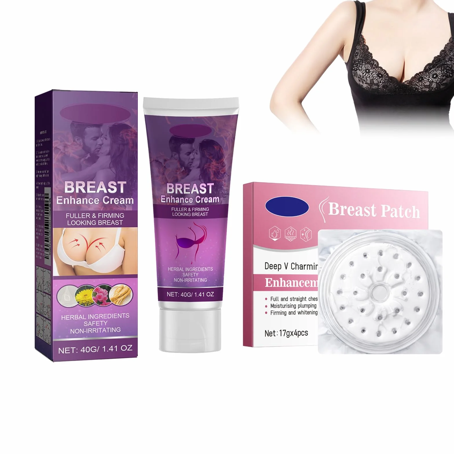 Crème d'amélioration de la Poitrine, Creme Augmentante et Hydratante, Raffermissante et Lifting pour les Seins
