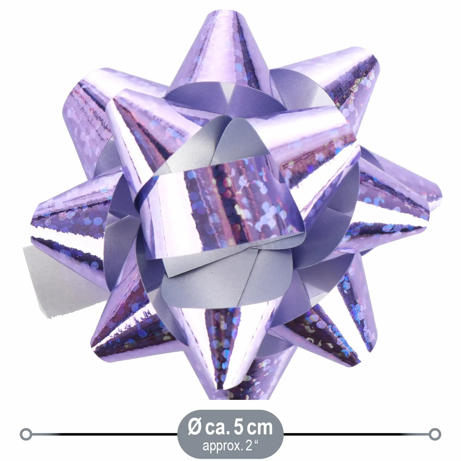 Nœuds cadeaux COM-FOUR autocollants paillettes 100 pièces 4 couleurs
