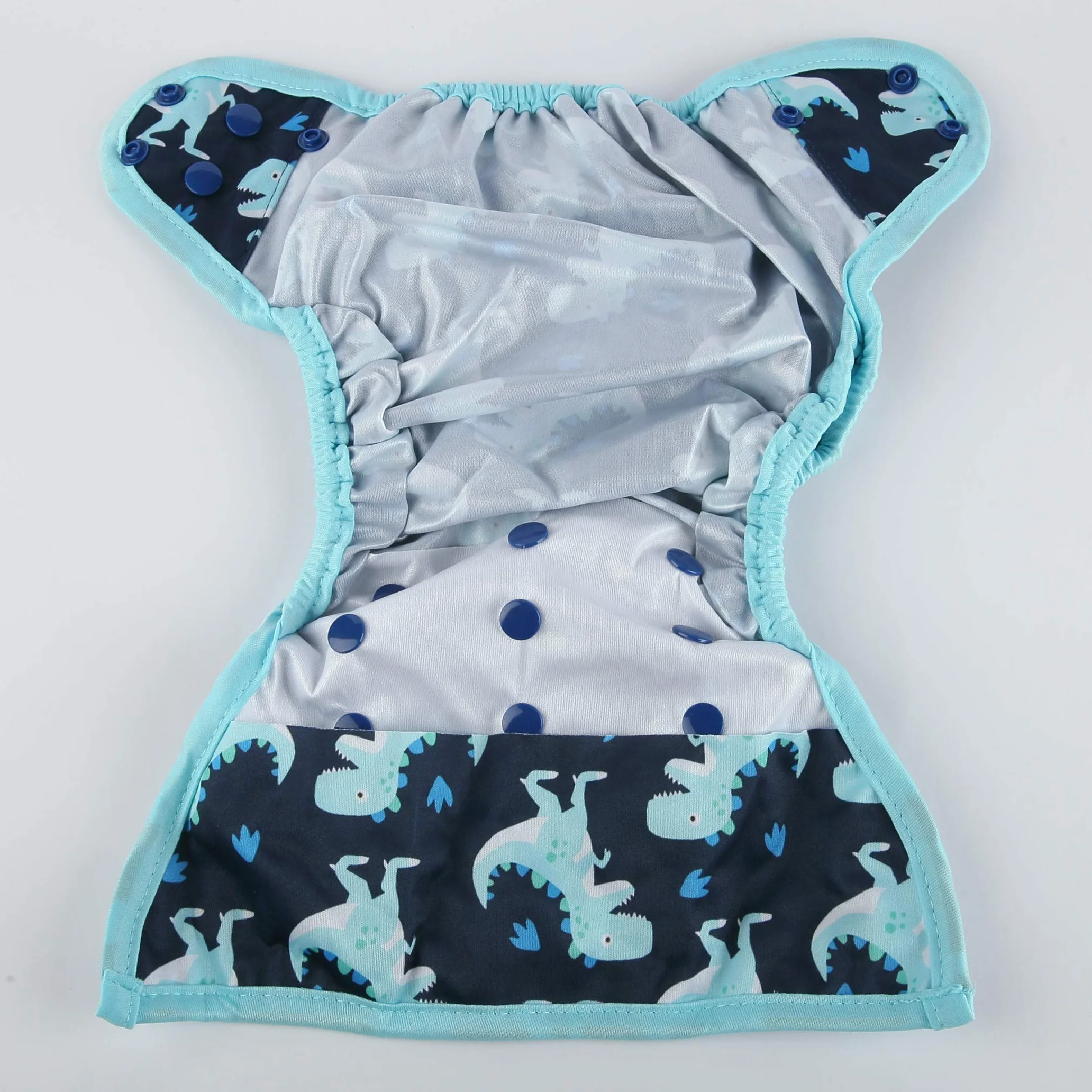 Couvre-couche bébé Dinosaures bleus Taille unique 4,5-16,3 kg