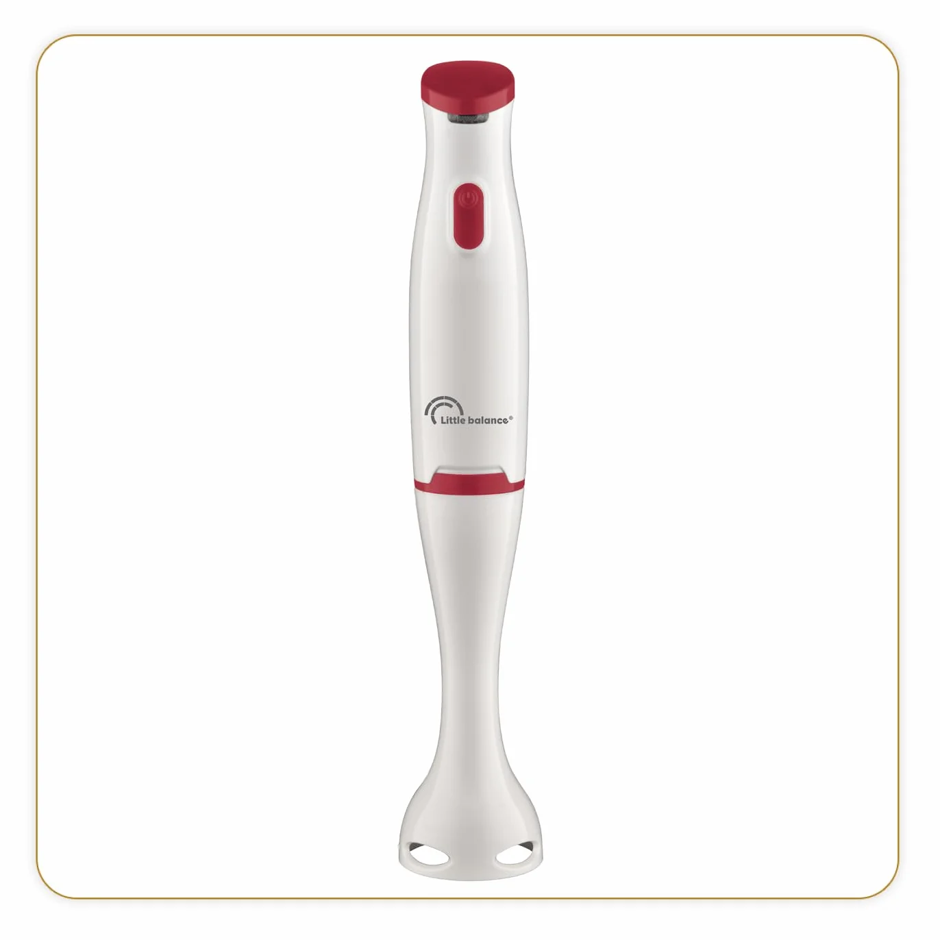 LITTLE BALANCE 8703 Easy Soupe Mixeur plongeant 400 W Blanc Rouge