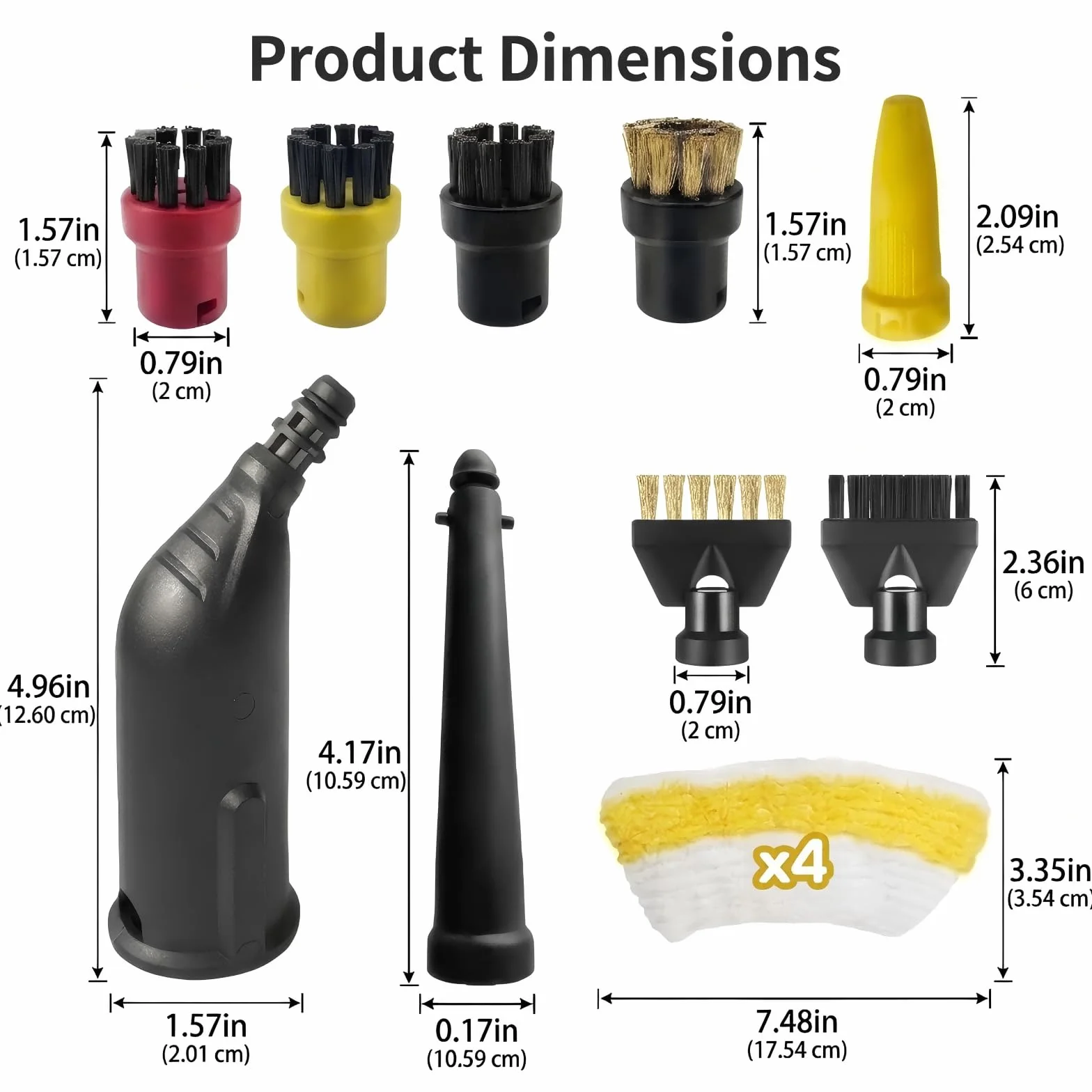 Kit 13 Accessoires Nettoyeur Vapeur Compatible Kärcher EasyFix SC1 SC2 SC3 SC4 SC5