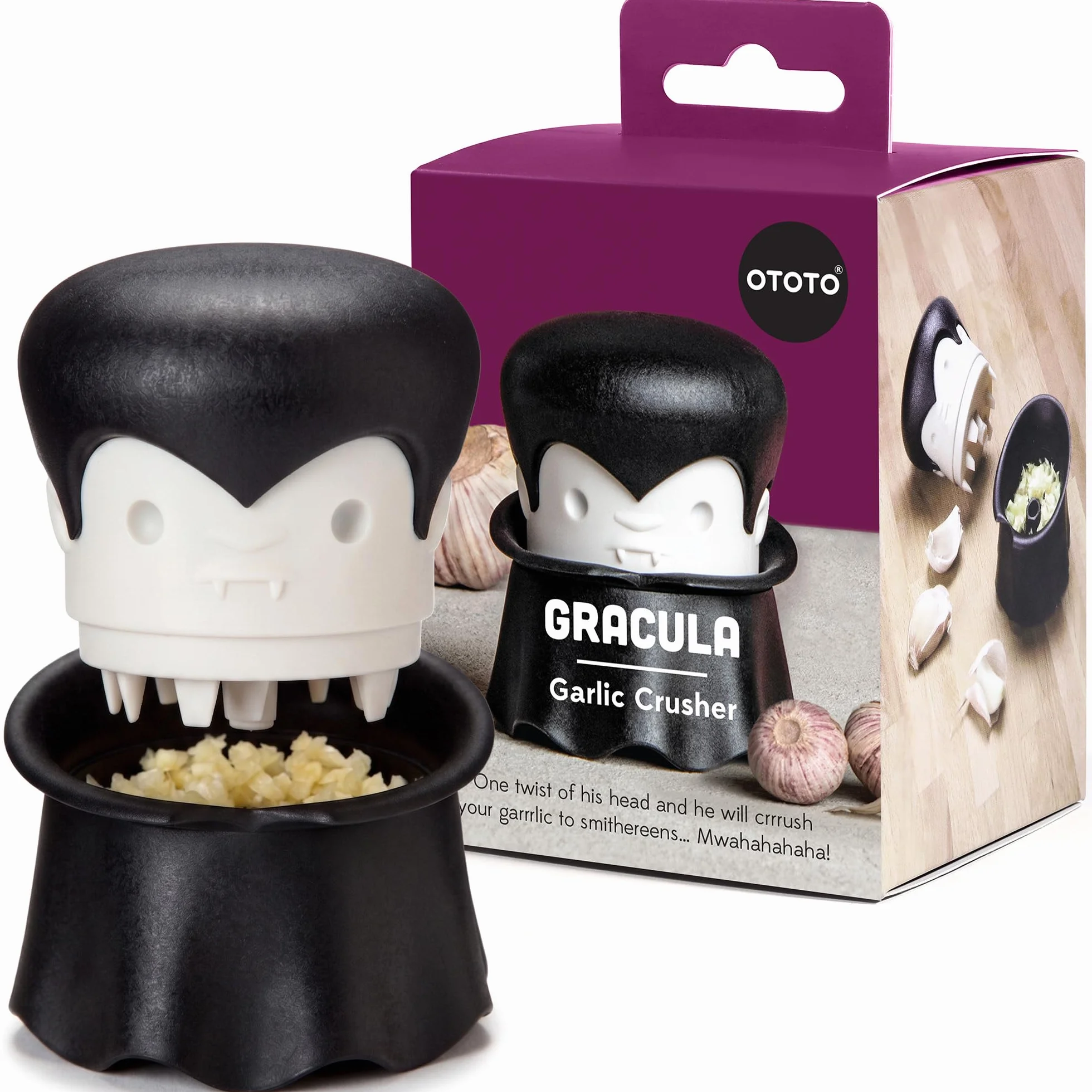 OTOTO Gracula presse ail éplucheur ail halloween gingembre noix piments herbes