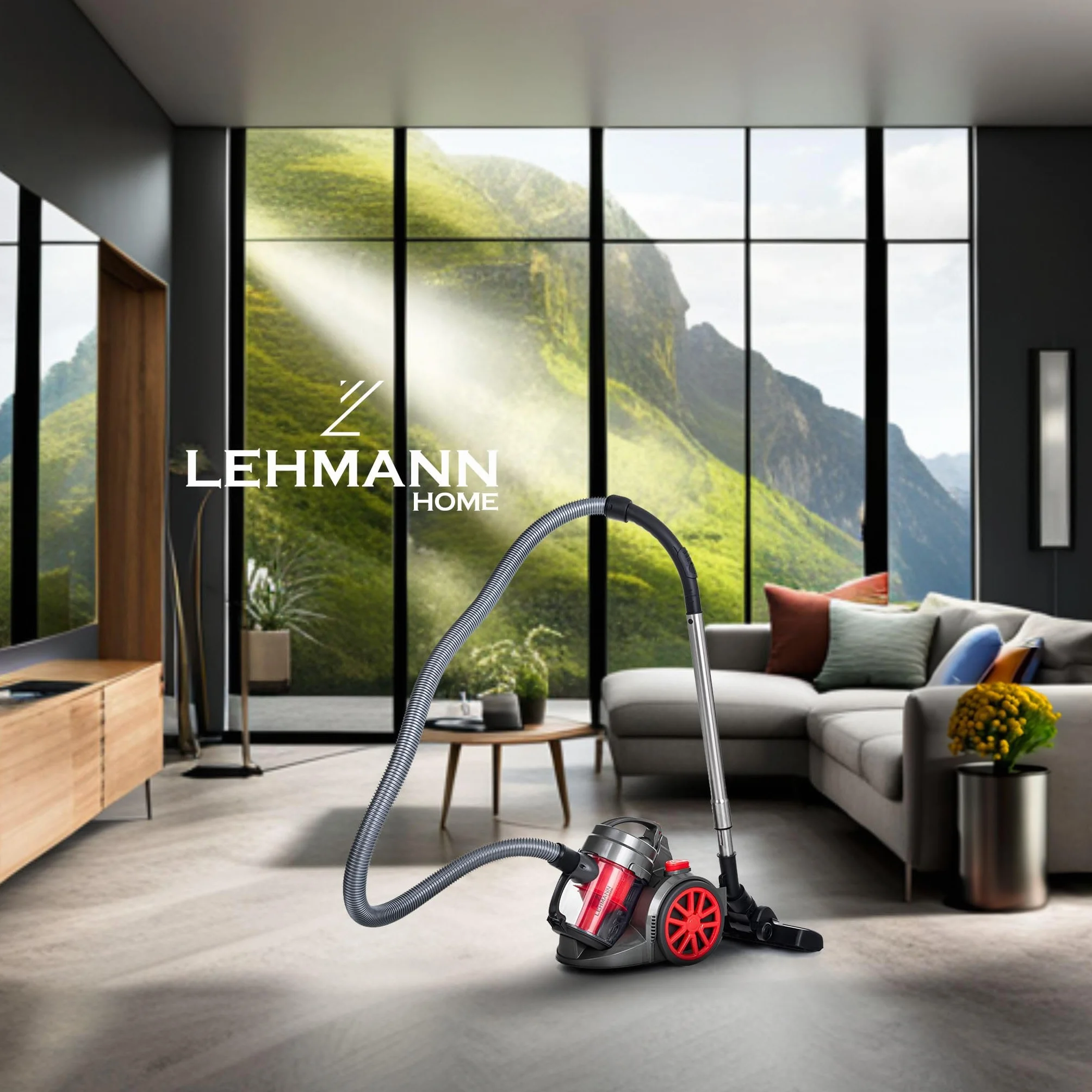 Lehmann Tinosa Aspirateur sans Sac Cyclonique, HEPA Filtre, 1,8 L