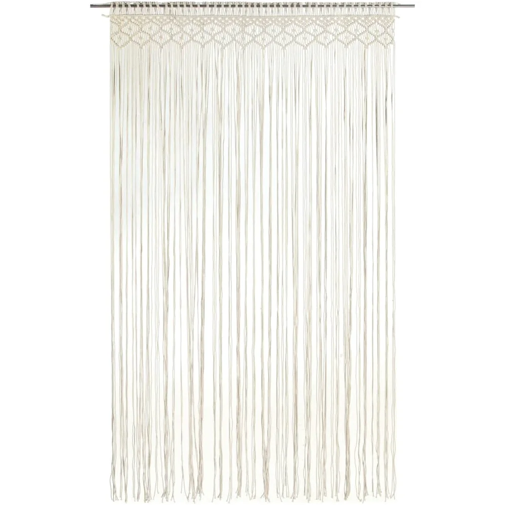 vidaXL Rideau en macramé 140x240 cm Coton