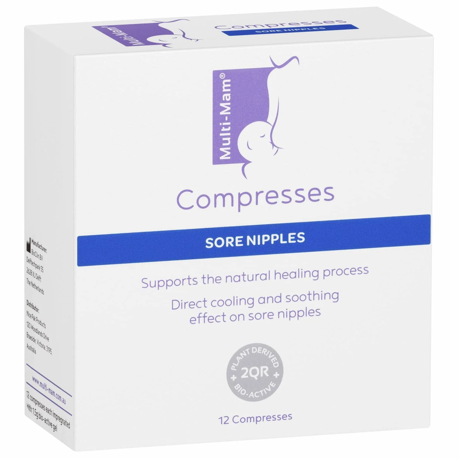 Bio-Fem Instant Relief Nipple Compress 12 Pack
