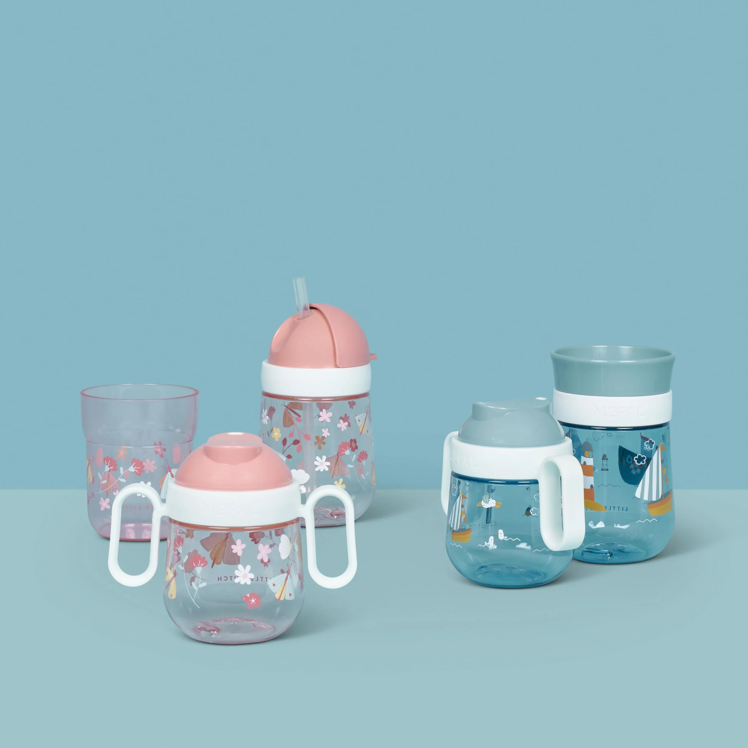 Mepal Gobelet à paille pour bébé Mio 300 ml Biberon tout-petit étanche