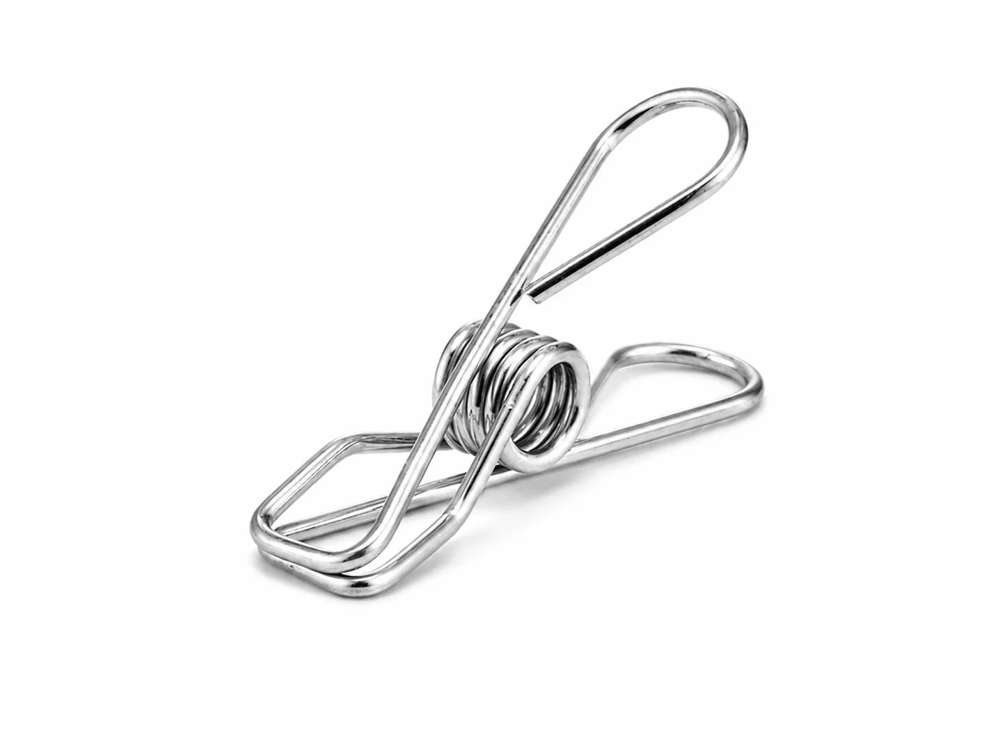 Lot de 200 pinces à linge en acier inoxydable - Pinces en métal inoxydable pour cordes à linge, serviettes, chaussettes, camping, ménage, restauration, pinces à notes, clips de fixation, coupe-vent
