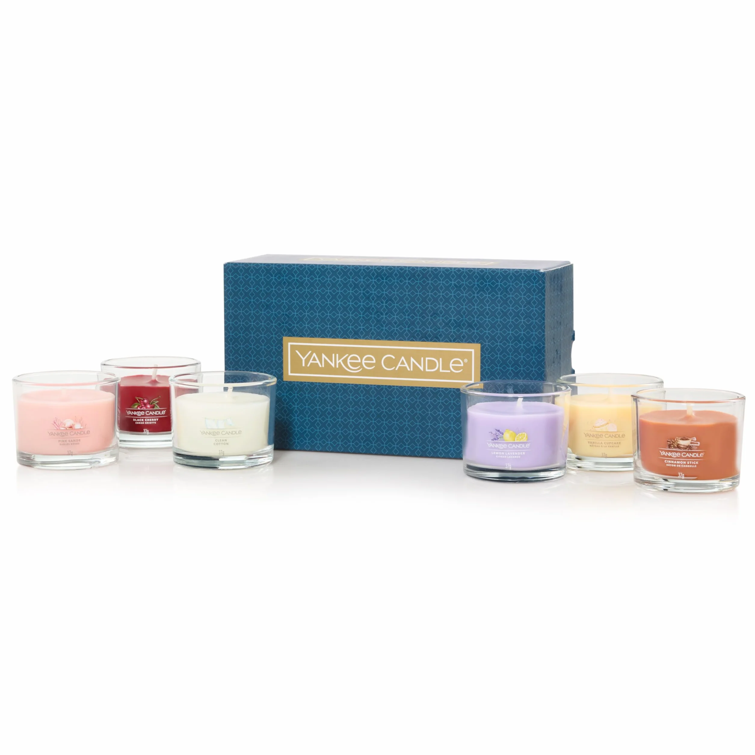 Yankee Candle Coffret Cadeau Bougies Parfumées Votives Verre Cire Soja 6 Unités