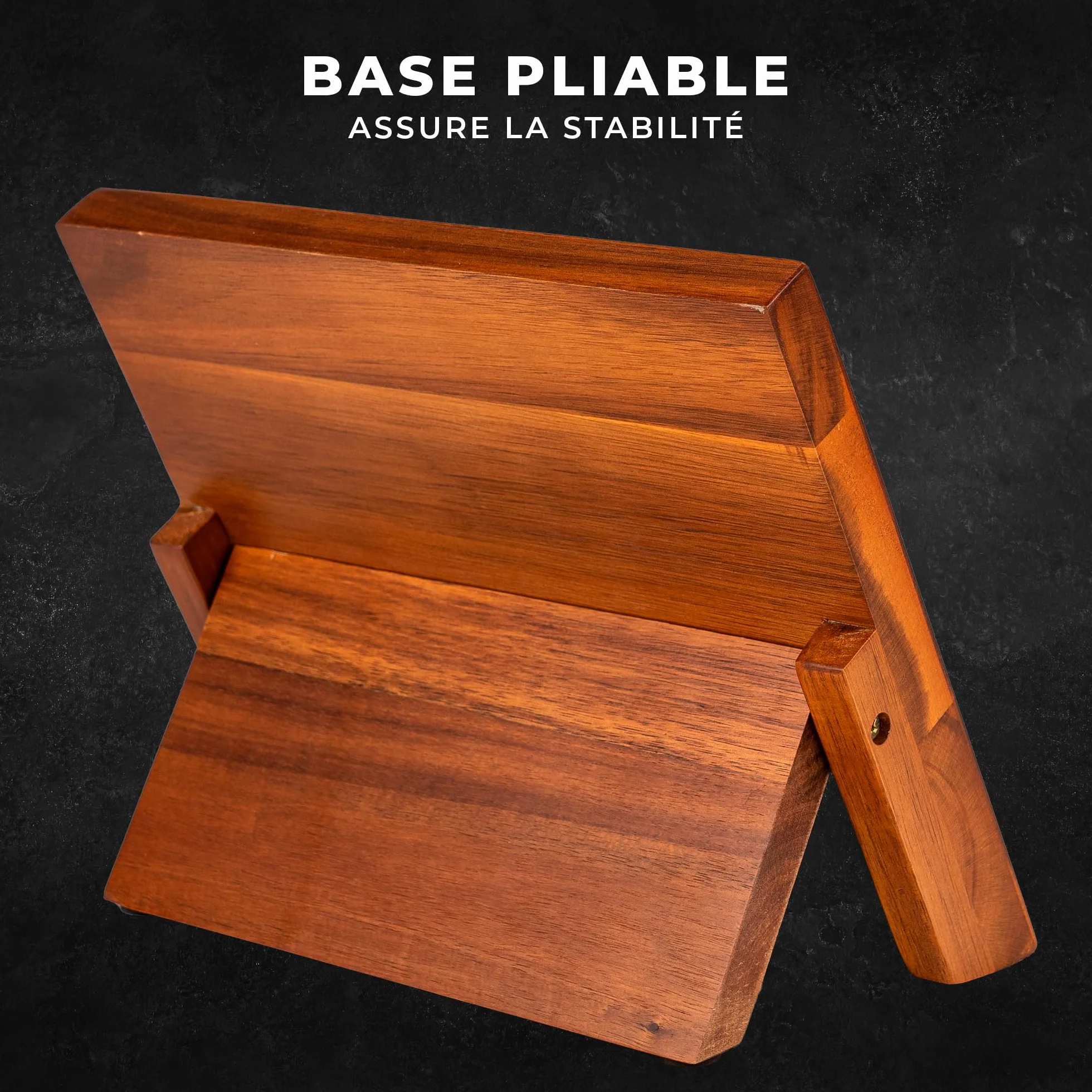 KARL HAUSMANN Bloc Couteaux Magnétique en Bois de Chêne 24x22cm Porte Couteau Aimanté Universel