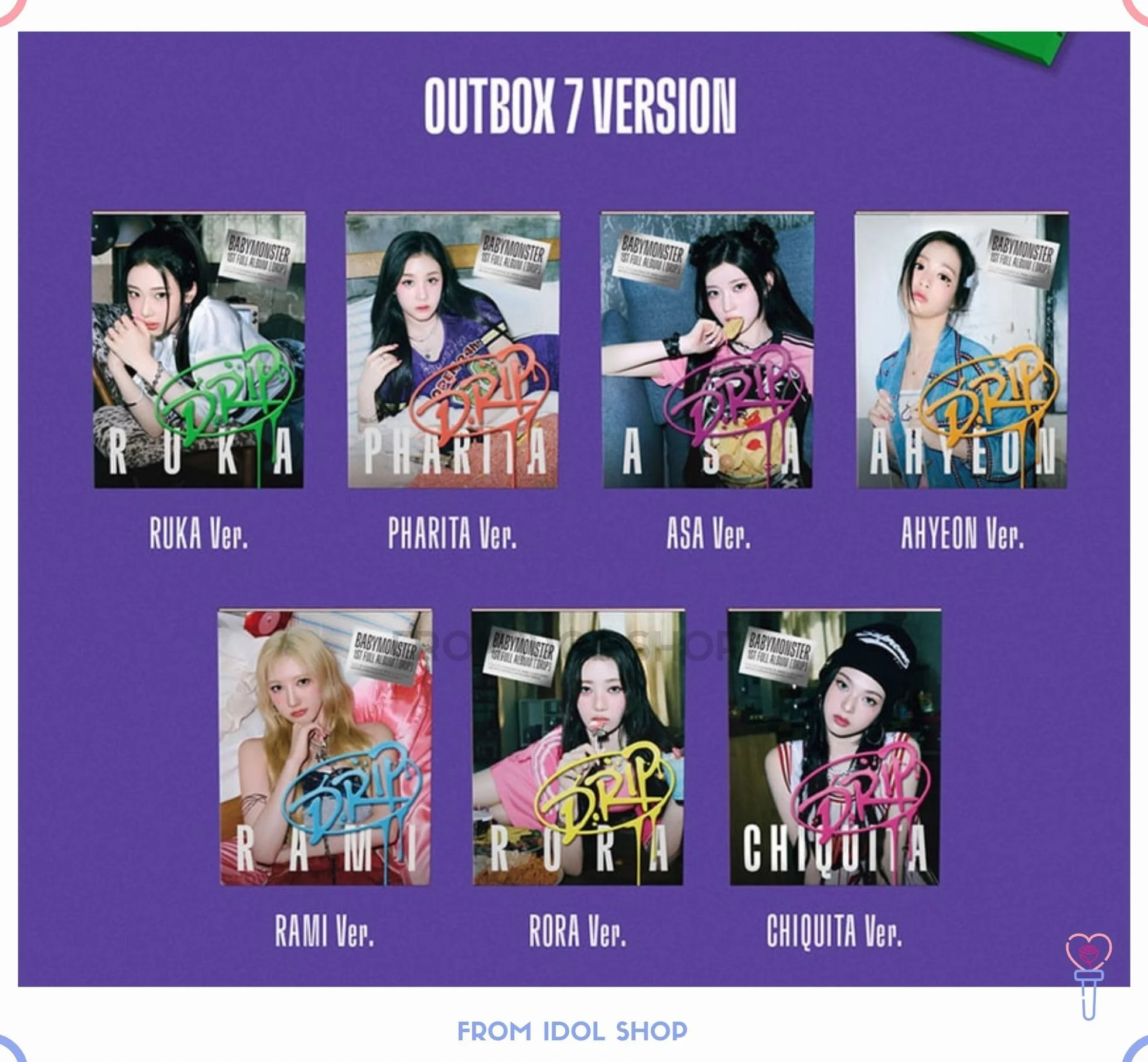 Dreamus BABYMONSTER BABYMONS7ER 1er Mini album YG Tag Album Ver CHIQUITA