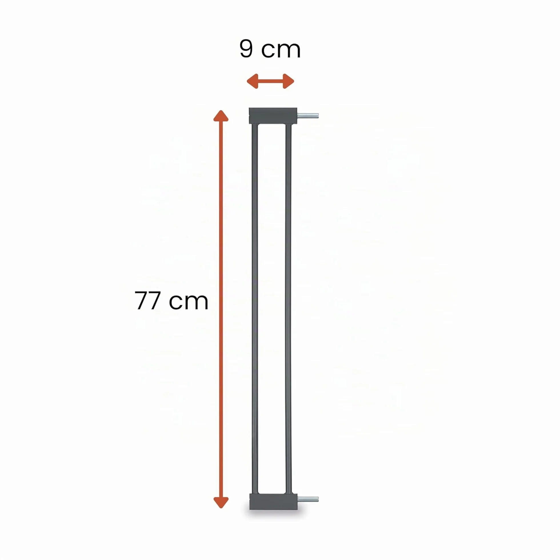 Hauck Extension 9 cm Barriere Securite Enfant Escalier Porte Chien Clear Step 2 Open N Stop 2 Stop N Safe 2 Autoclose N Stop 2 Sans Perçage Métal Gris Foncé
