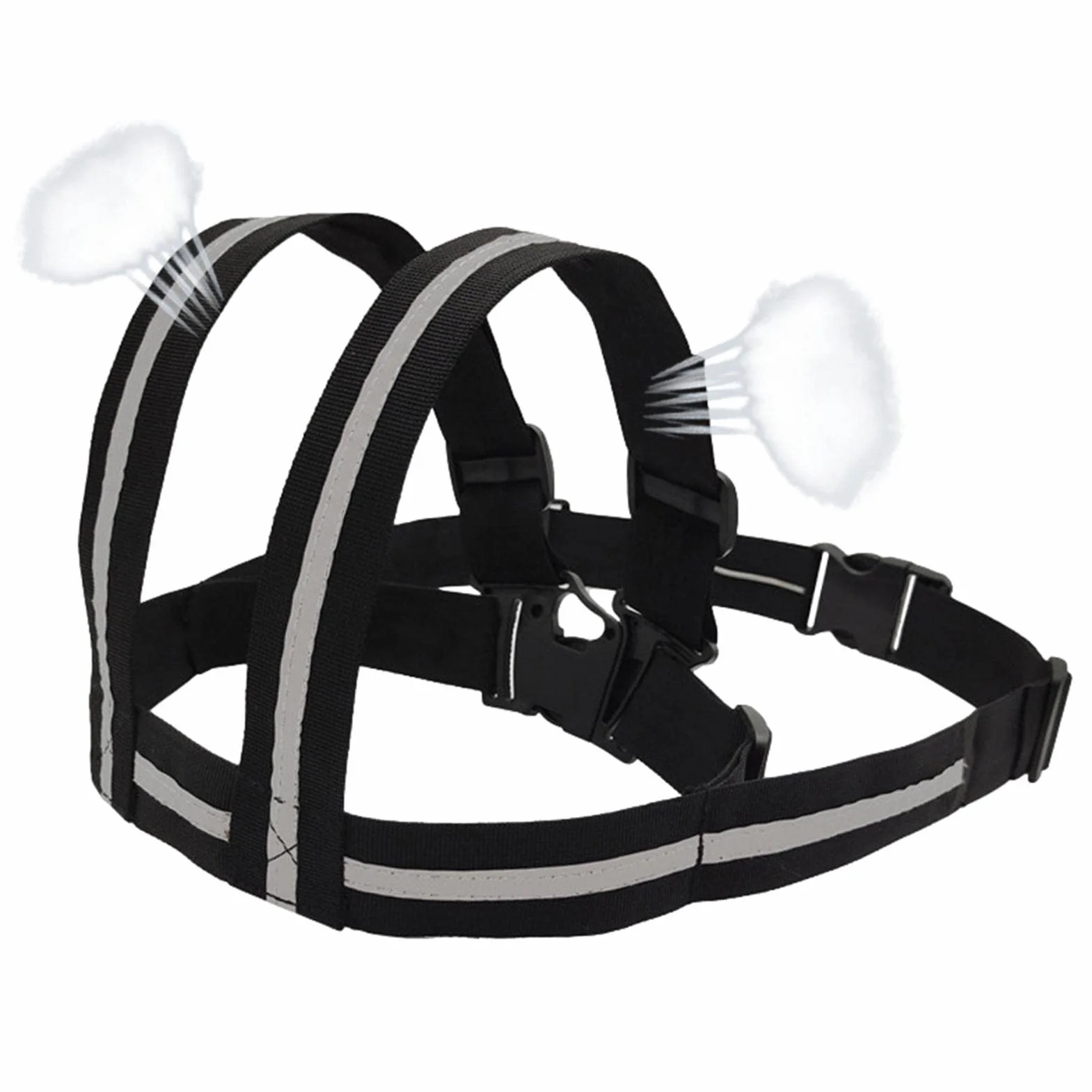 Ceinture sécurité réglable pour Moto Enfant avec poignées réfléchissantes