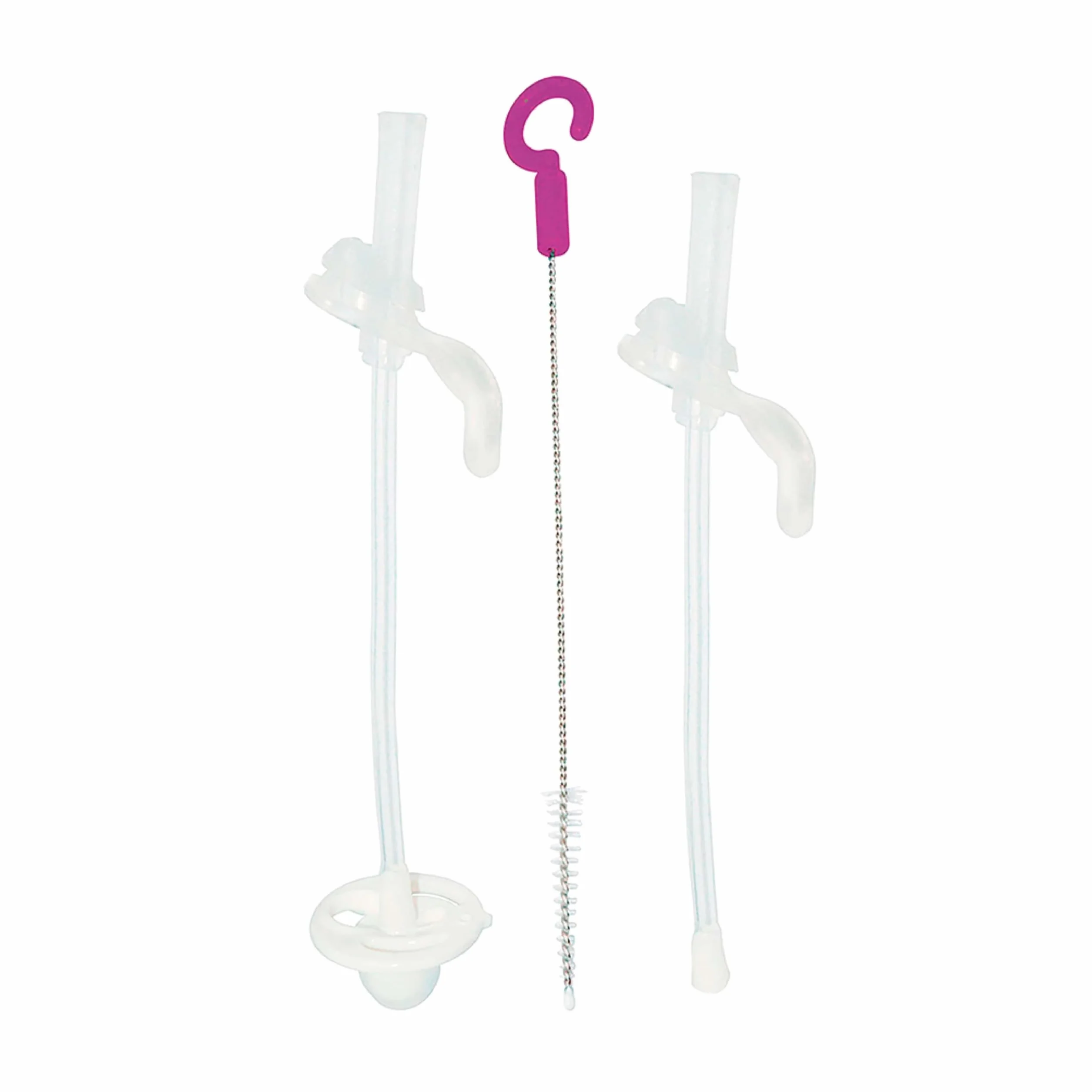 B.box Pailles de Rechange pour Gobelet avec Poids et Brosse de Nettoyage Compatible Sippy