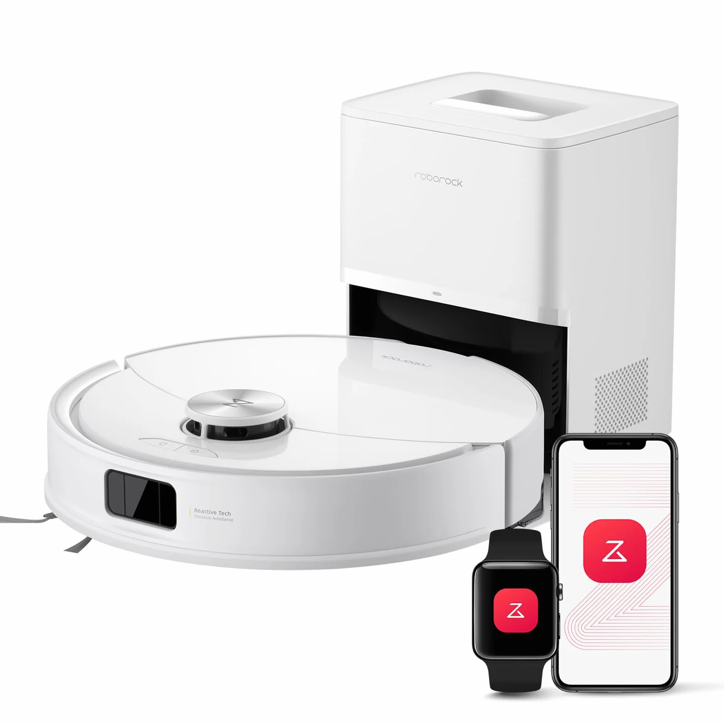 Roborock Q10 S5+ Aspirateur Robot Laveur 10000 Pa Vidage Automatique Double Anti-emmêlement Système VibraRise 2.0