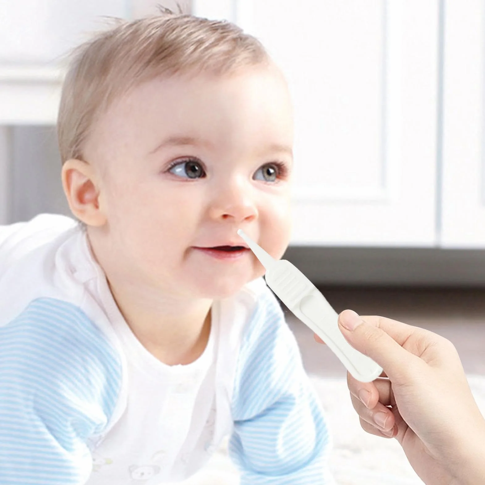 Pince à épiler bébé nez oreilles nettoyage tête ronde