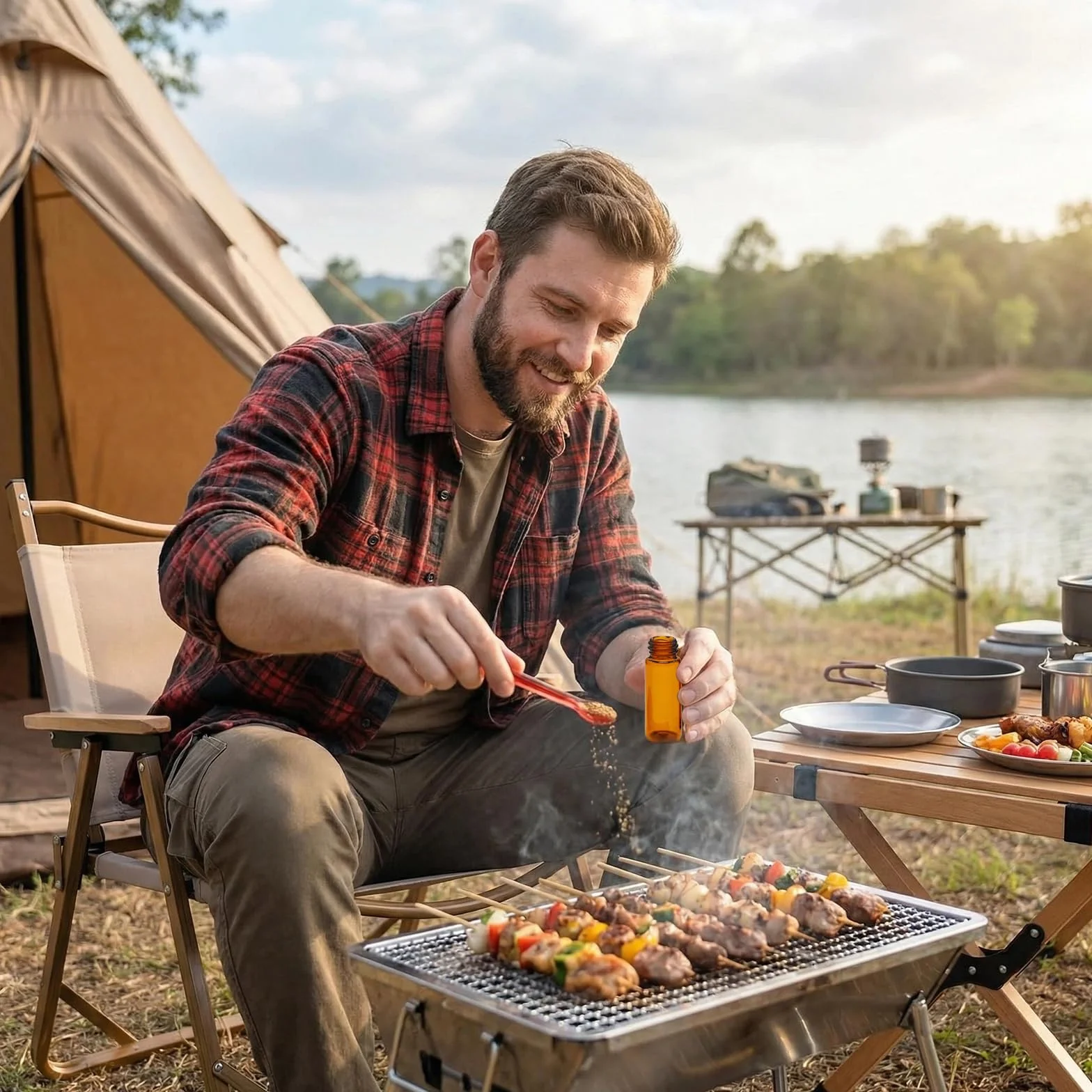 Lot de 6 sniffer doseur étanches pour sel poivre épices camping cuisine voyages
