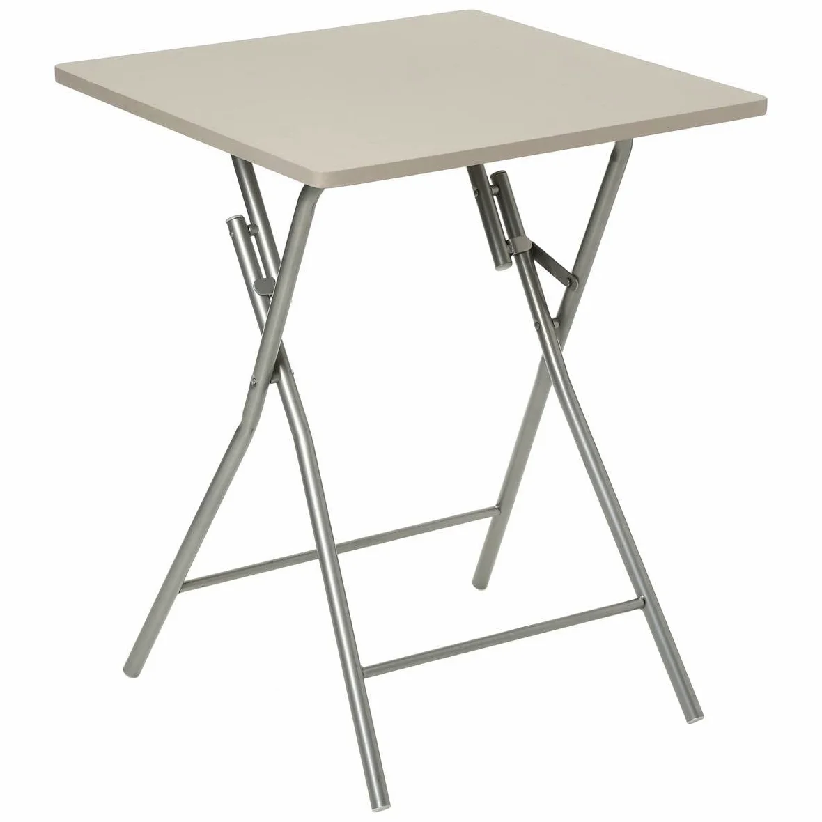 Five AC-Déco Table Pliante Basic - L 60 x l 60 x H 75 cm - Taupe