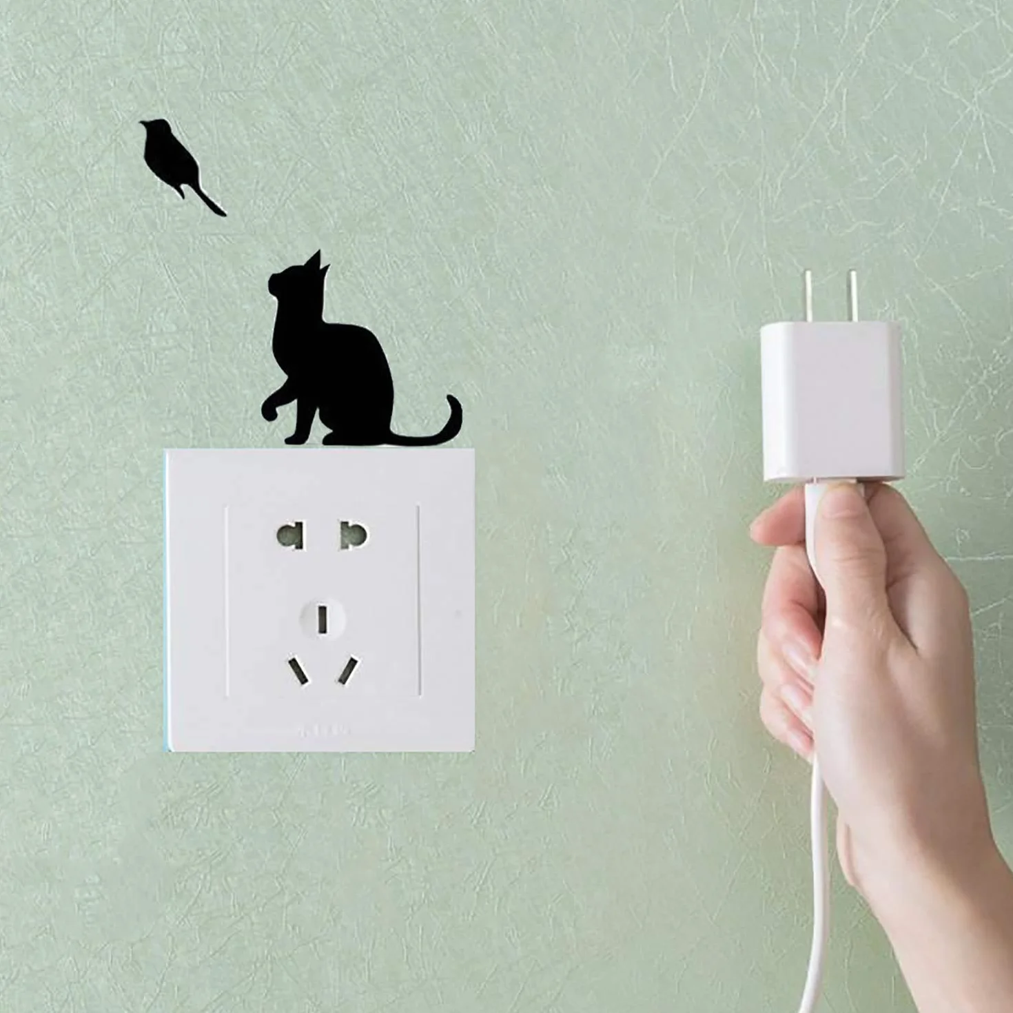 Cartoon Sticker Commutateur Résistant à L'eau PVC Switch Socket Décorations Stickers Muraux Art Mural Wall Sticker