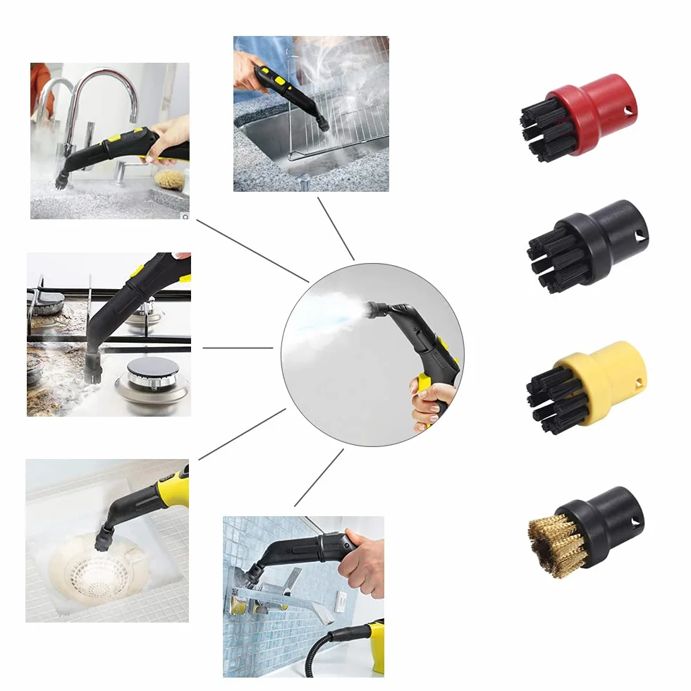 Nettoyeur à Vapeur Accessoires Buses Rondes 5 Pcs pour Karcher SC1 SC2 SC3 SC4 SC5 SC7 CTK10