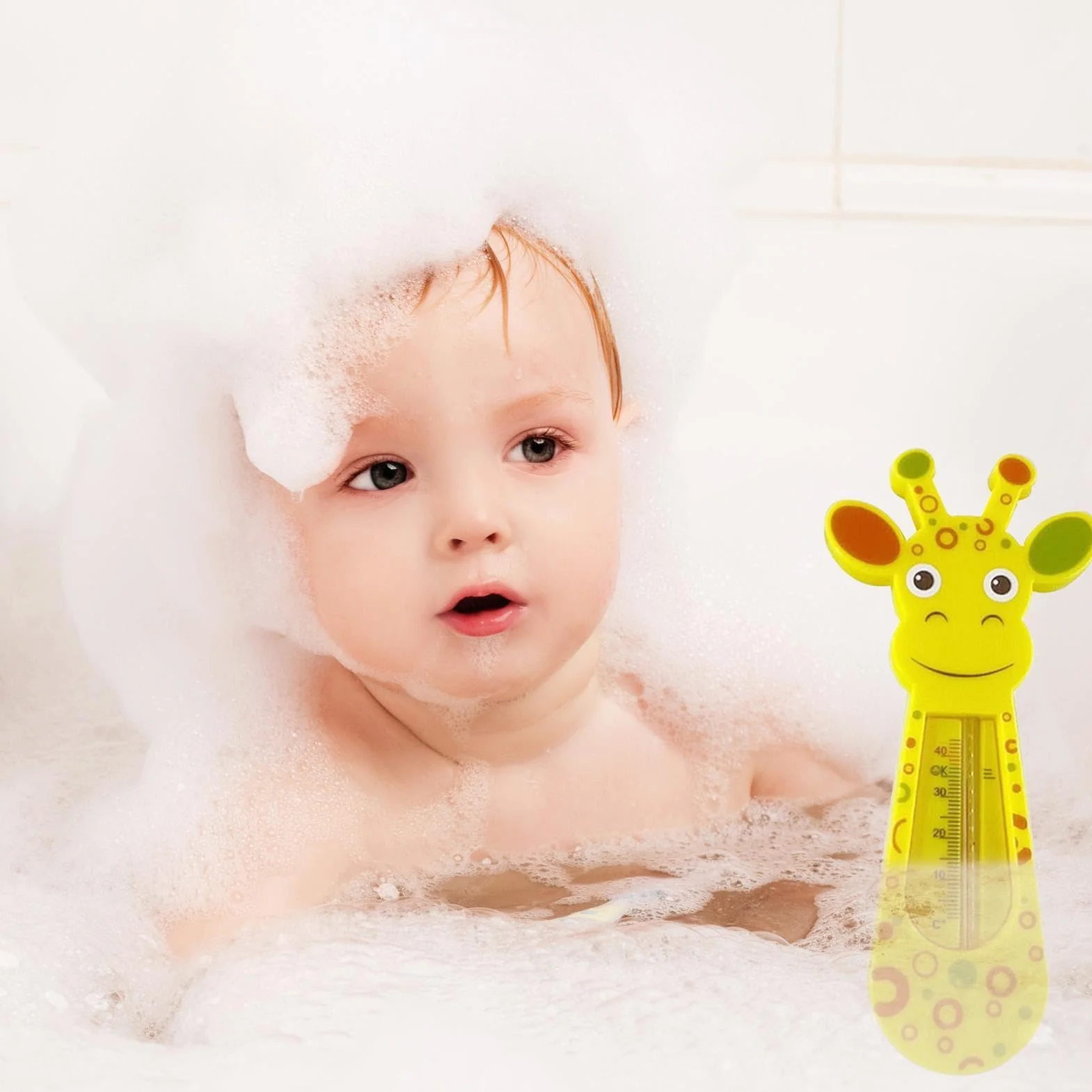 Girafe Thermomètre De Bain Sécurité Bébé Température Eau Baignoire Natation