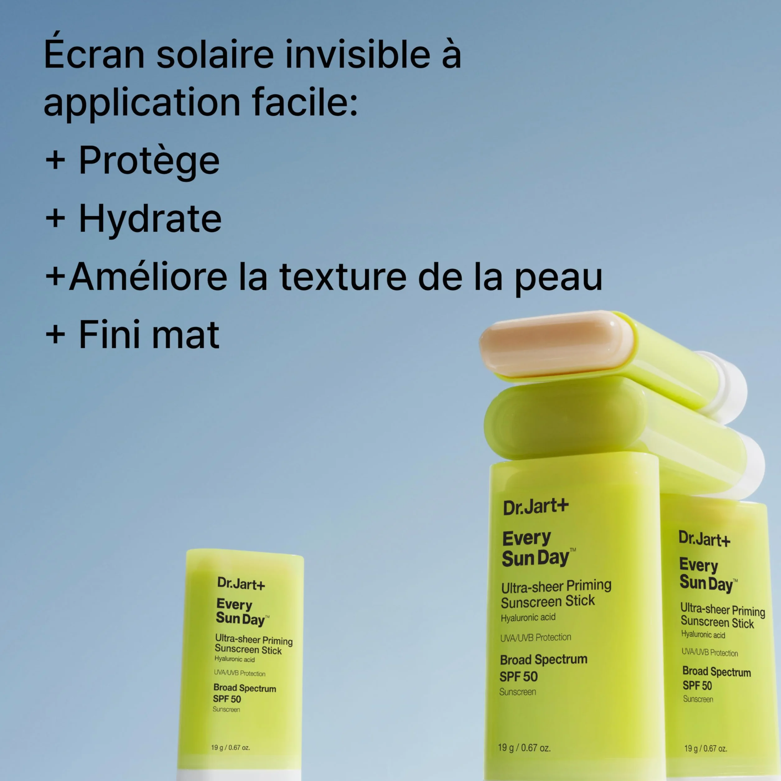 Dr.Jart+ Every Sun Day Priming Stick SPF 50 Protection Solaire Visage 19 g