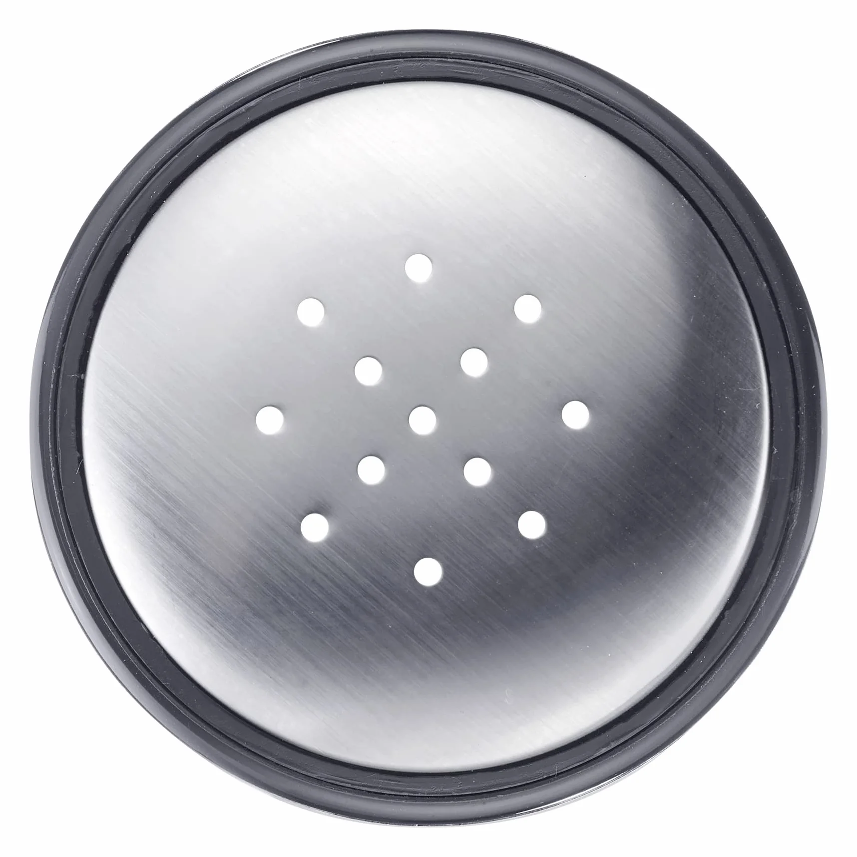 Westmark Pot à épices avec couvercle aromatique, perforation fine, 190 ml, verre/acier inoxydable/plastique, transparent/noir/argenté