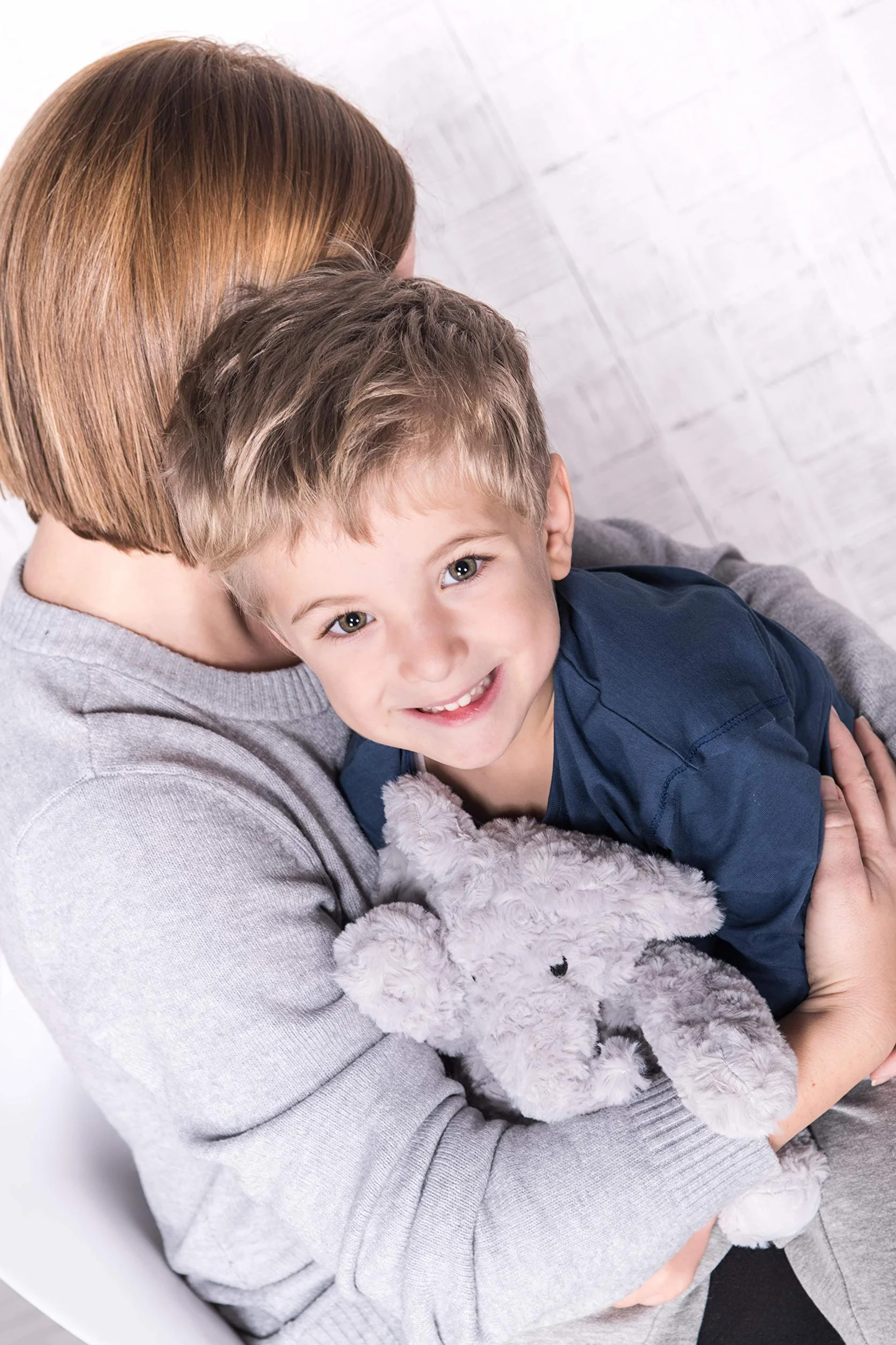 Bouillotte Micro-Onde Peluche 23 cm Éléphant pour Bébé Coliques